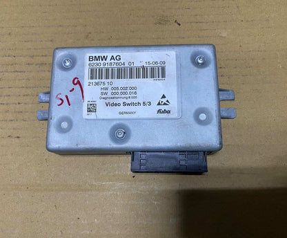 2009-2012 BMW 750Li Video Switch Control Module 9187604 750Li 750i and F10 F07 F