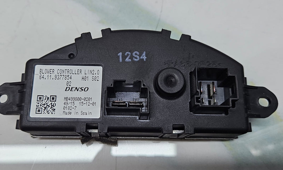 2016-2022 BMW X1 F48 F49 Heater Blower Motor Resistor 9377854 OEM