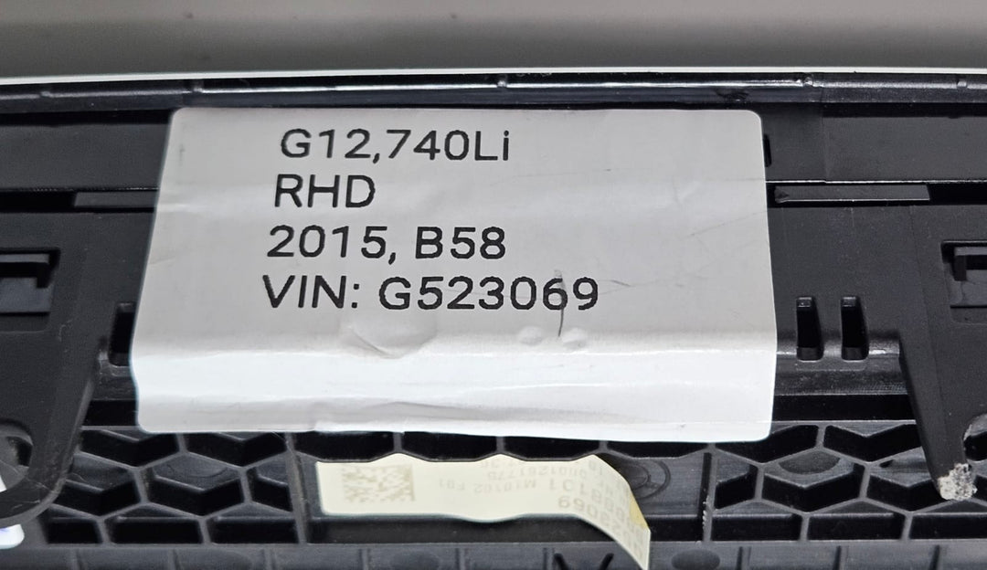 6822775-2016-2019 BMW G11 G12 740i 740Li A/C Climate Radio Control Panel OEM