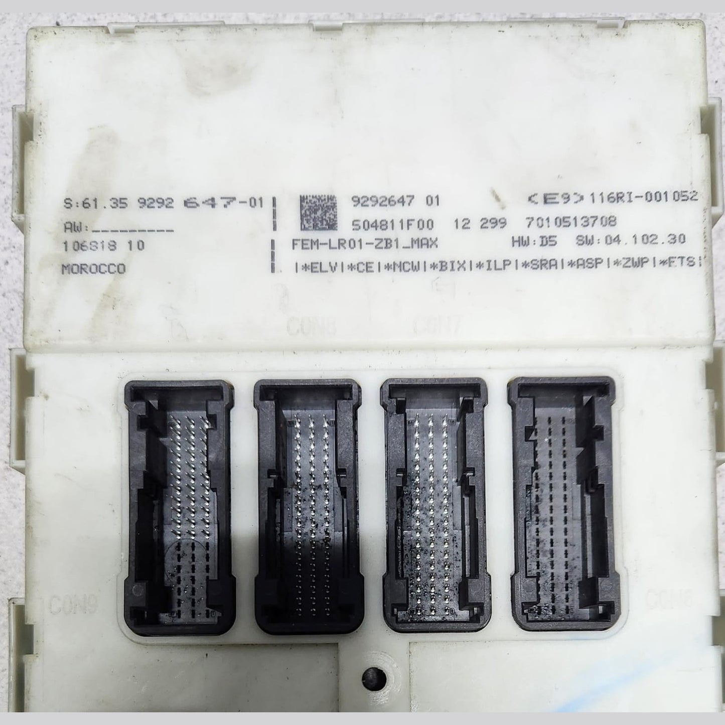 2014 BMW 428i Front Electronic Module 9292647 F20 F22 F30 F32 F36 F80 F82