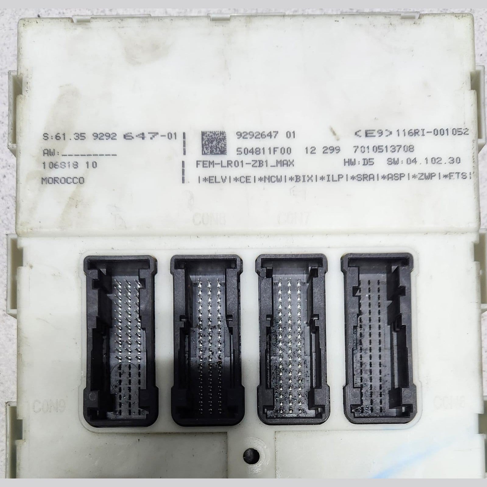 2014 BMW 428i Front Electronic Module 9292647 F20 F22 F30 F32 F36 F80 F82