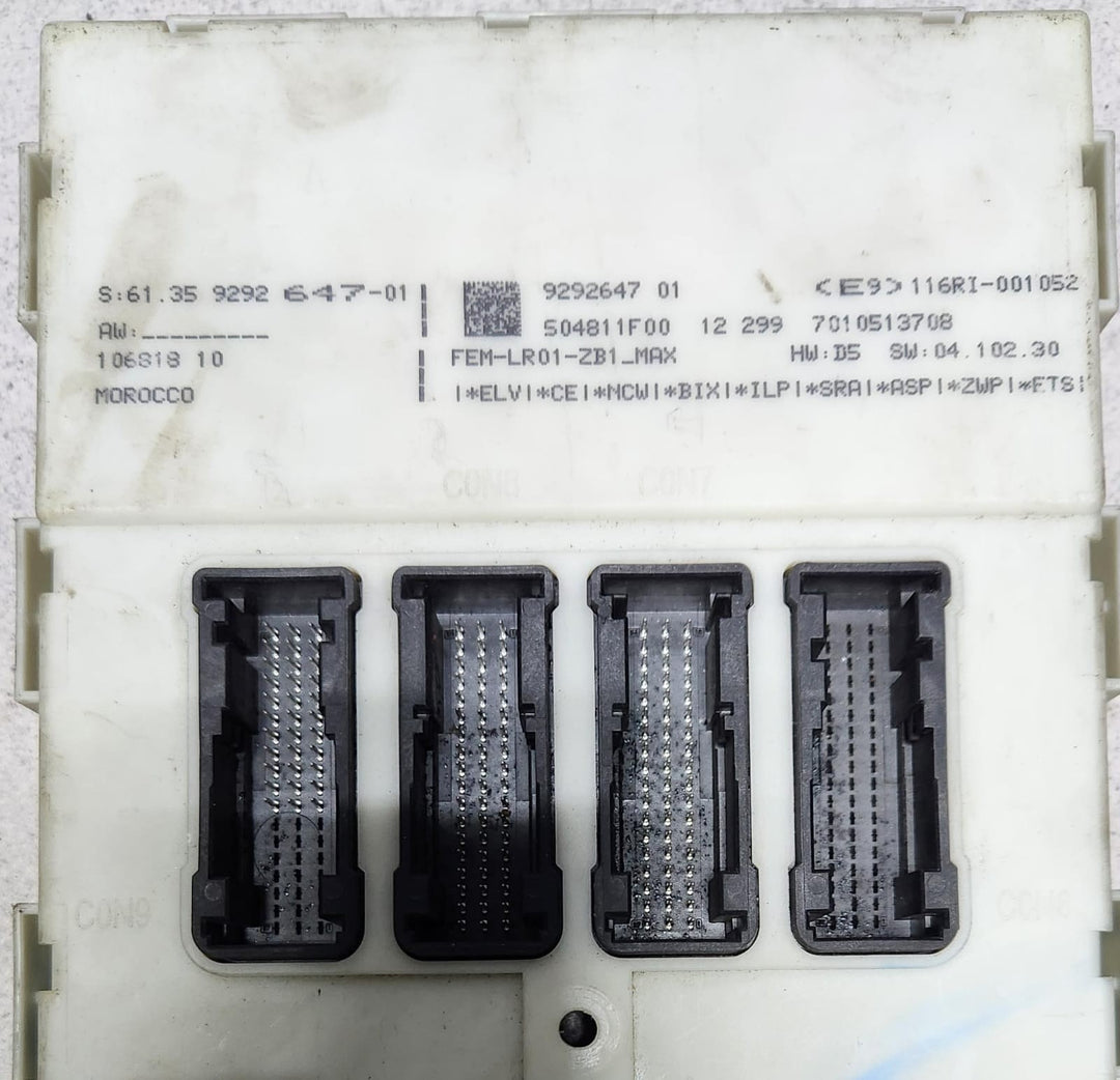 2014 BMW 428i Front Electronic Module 9292647 F20 F22 F30 F32 F36 F80 F82