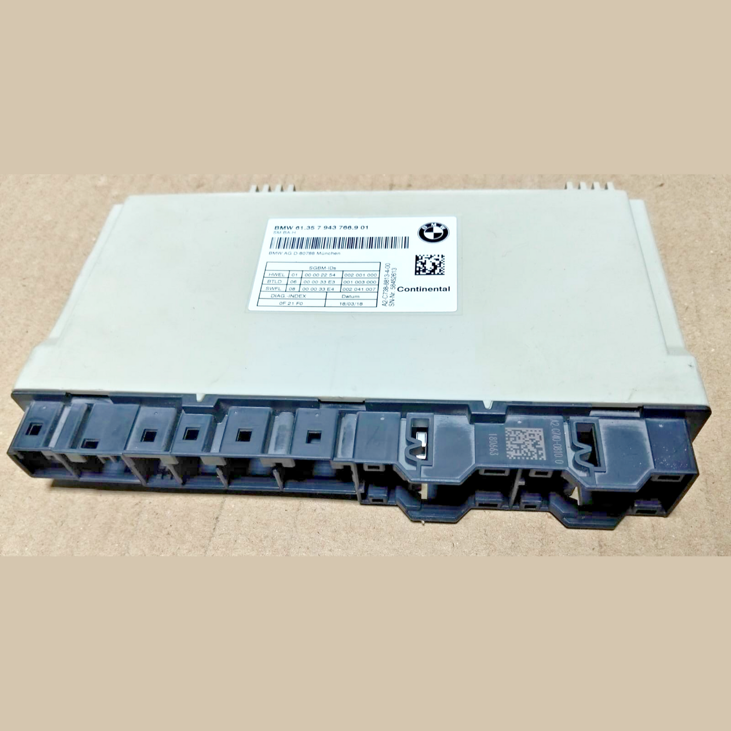 2018-2019 BMW 530E G30 - Front SEAT Control Module 7943766
