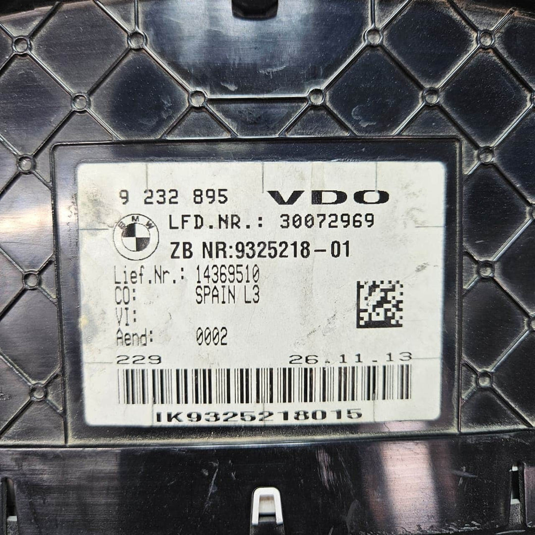 OEM BMW 3 4 Series F32 F34 GT Speedometer Instrument Cluster 9325218