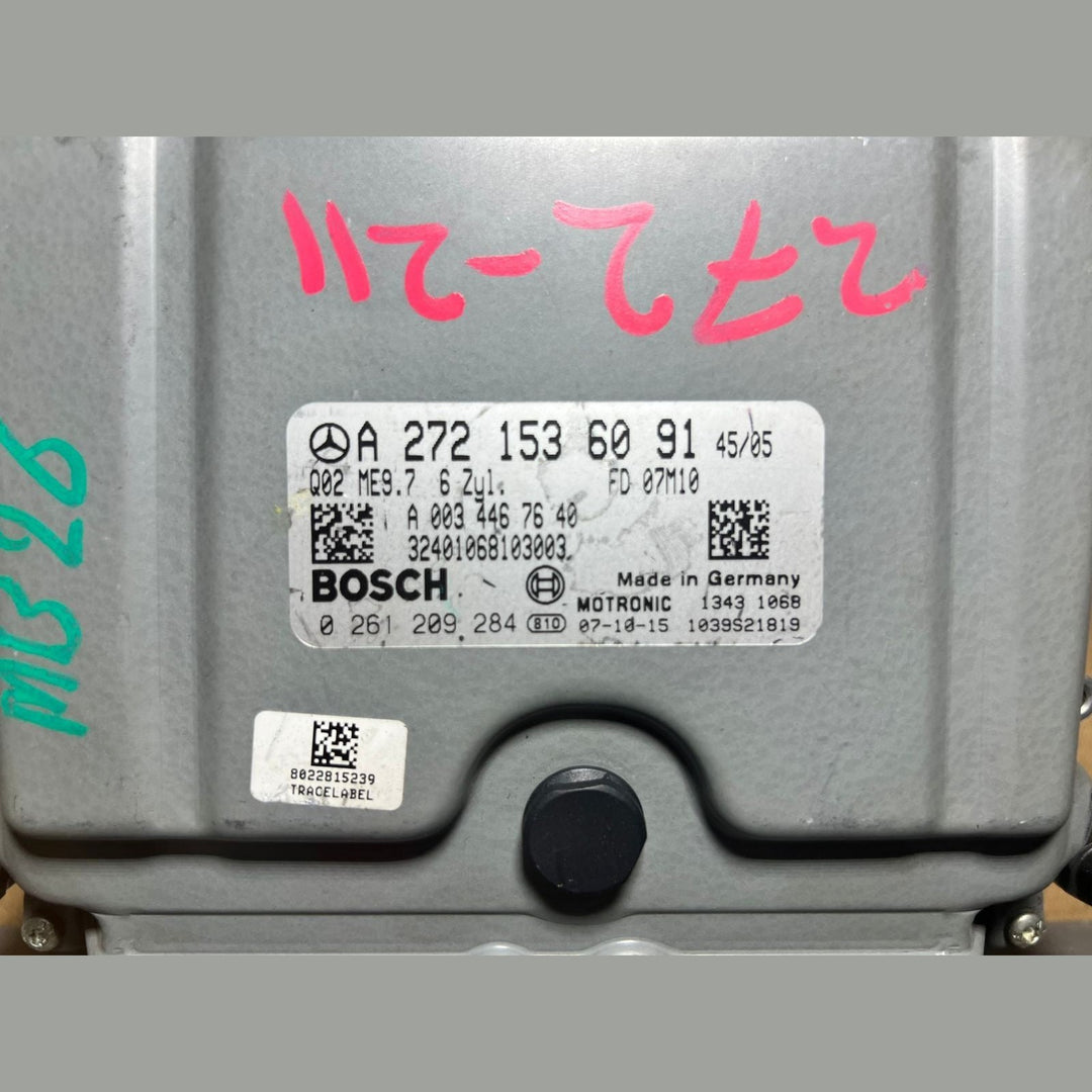 04-09 Mercedes W211 E-Class Engine Control Module Unit ECM ECU A272 1536091 OEM