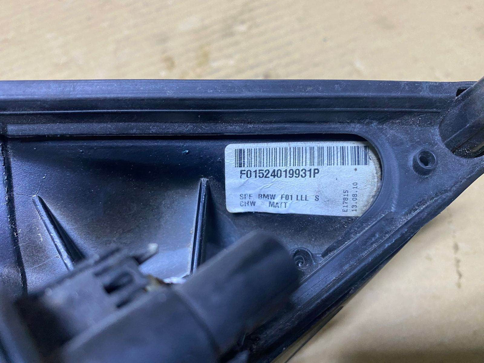 2009-2012 BMW 750i Left Side Door Mirror F01524019931P 750i 750Li F01 F02