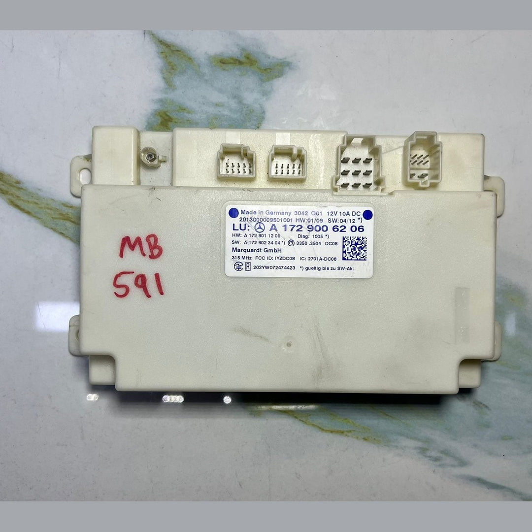 2010-2015 Mercedes-Benz C250 Keyless Go Entry Control Module A1729006206 C-Class