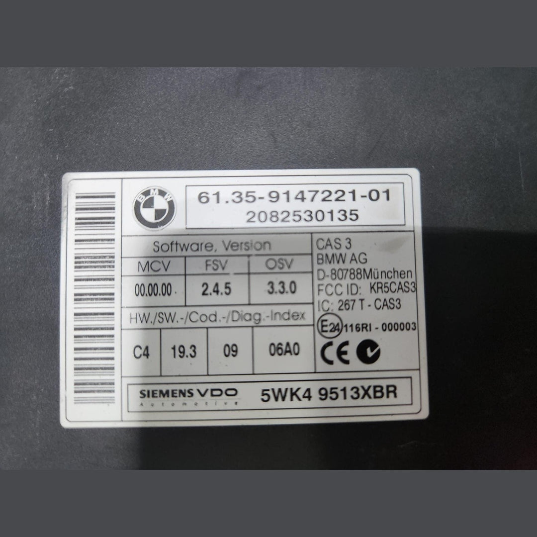 BMW Engine Control Unit 7812500 5 Series E60 E61 520D with N47D20A 1 Series E81 