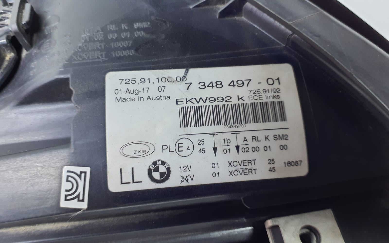 BMW F02 740I 2013‑2015 HEADLIGHT LED ADAPTIVE OEM 7348497 F01 F02 F03 F04