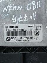2013 BMW 118D F20 N47N Engine Control Unit ECU SET DDE + FEM + 1KEY 8578945