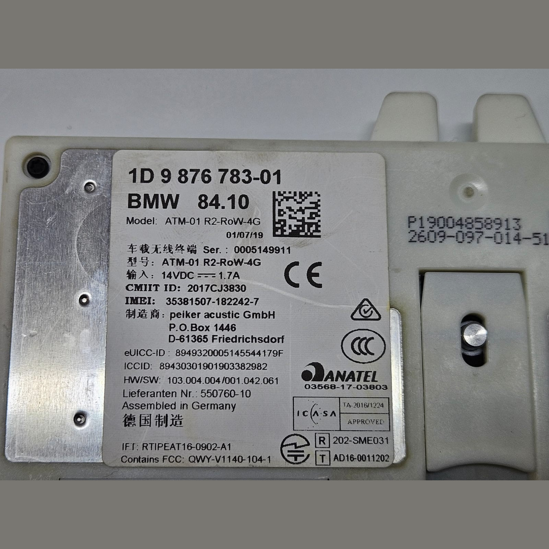 BMW X5 G05 Telematic Antenna Module 9876783 OEM