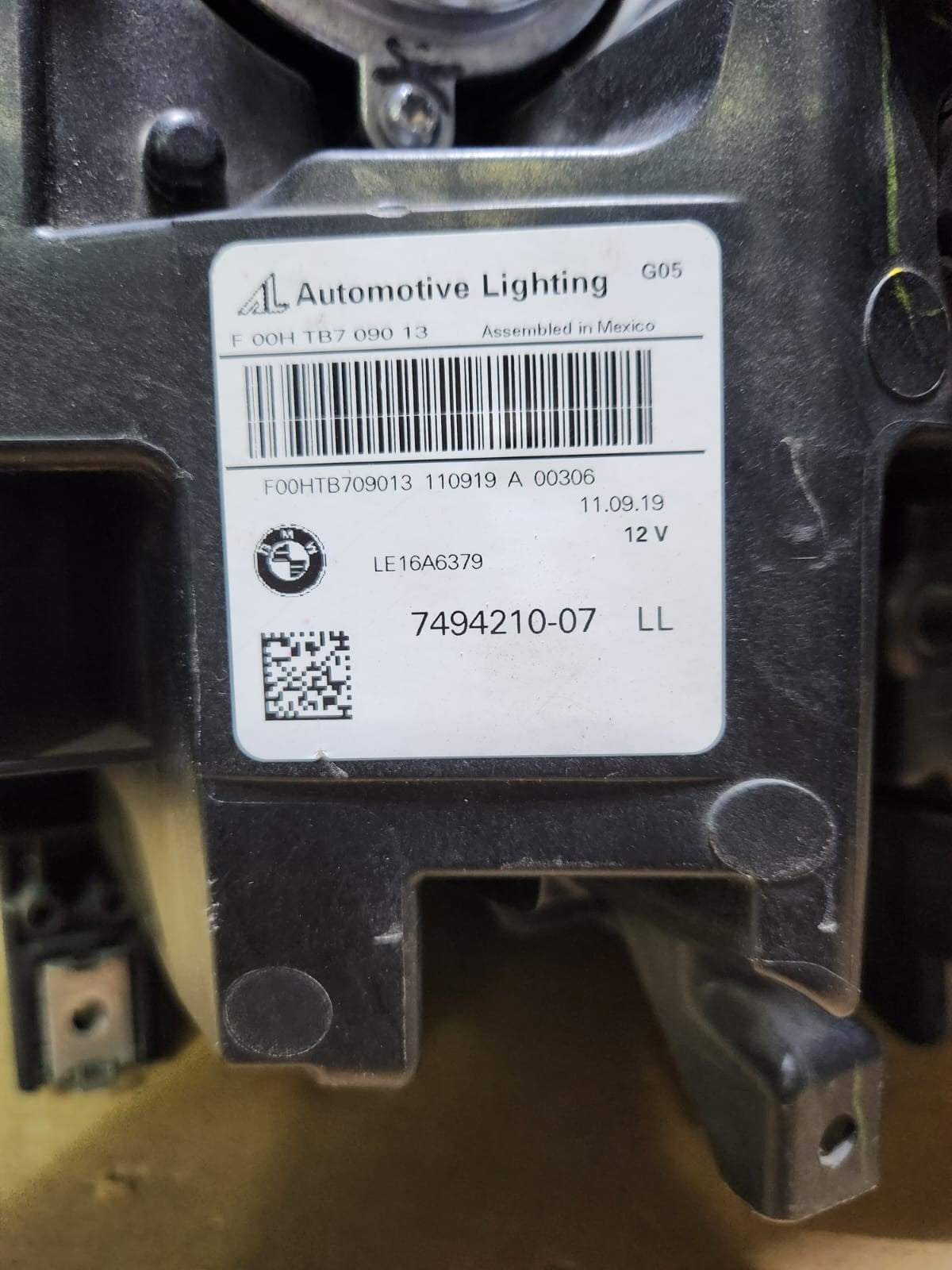 Genuine 2019-2022 BMW X5 Laser Headlight RIGHT SIDE 7494210 X5 G05 and X6 G06