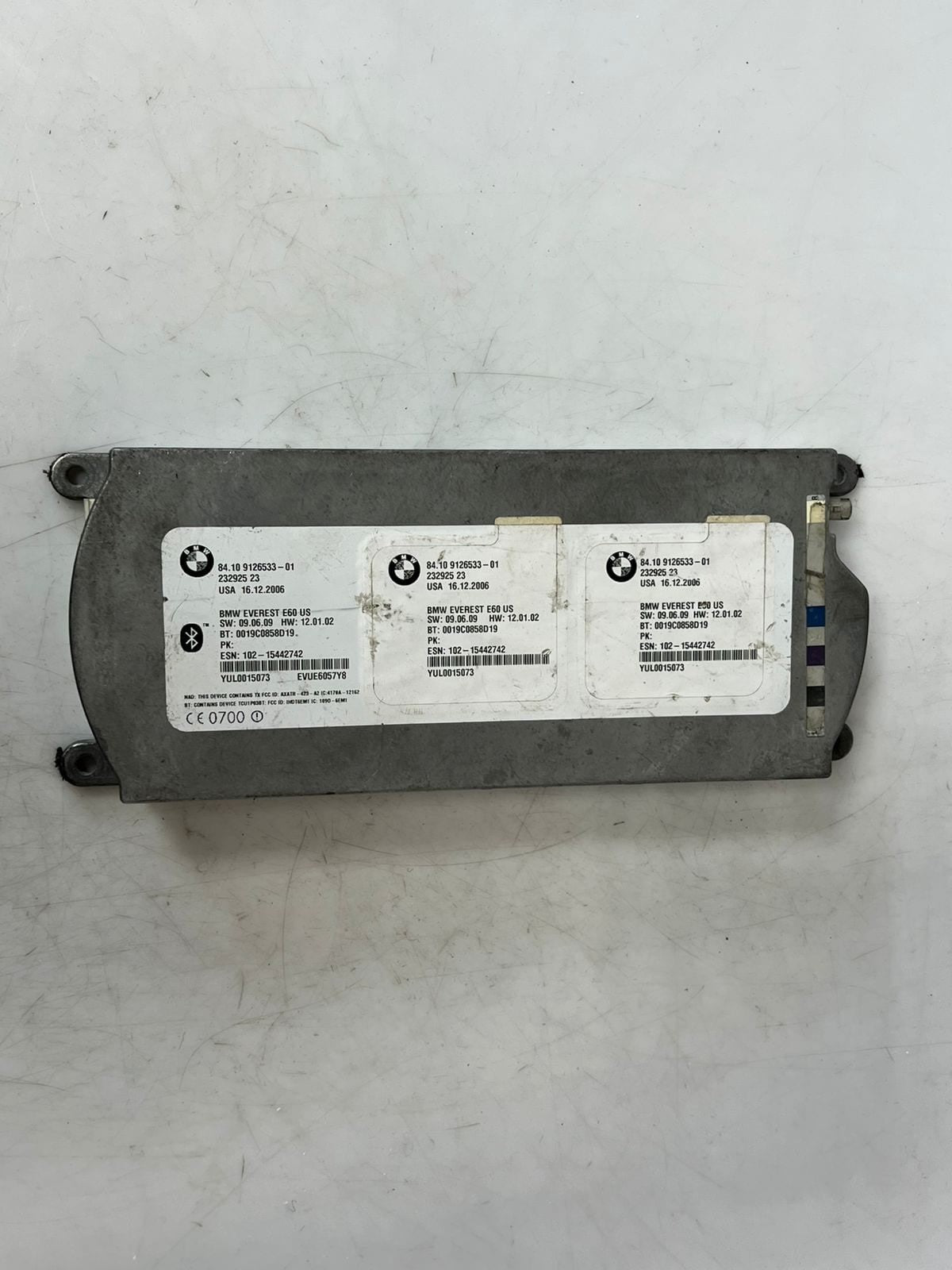 2007 BMW 328i E90 E91 E92 E93 3' Bluetooth Telematics Control Module 9126533 OEM