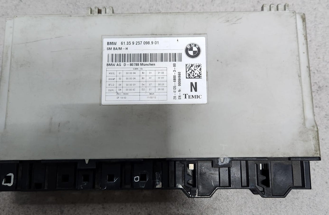 2011-2017 BMW X3 Seat Control Module 9257098 F25 and 6 Series F12 F13