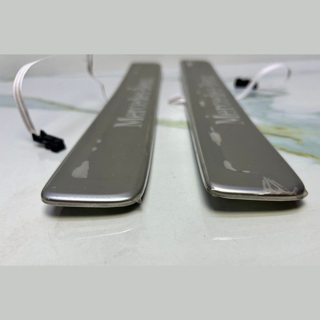 Mercedes W206 C-Class Front Entrance Trim Seal Strip Plate Cover Set A2066801801