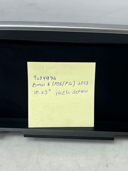2013 BMW M6 6' F06 F12 10.25" Central Information Display Screen 9284976 OEM