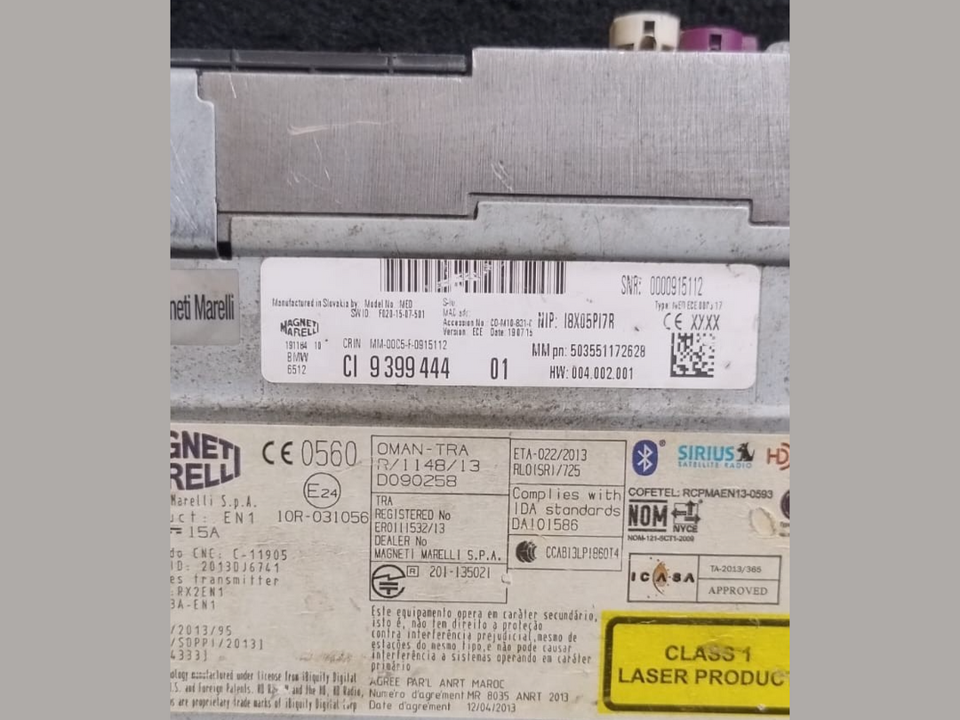 BMW F01 F10 F11 F20 F30 F31 F32 F45 F48 F07 F56 NAVIGATION CALCULATOR 9399444