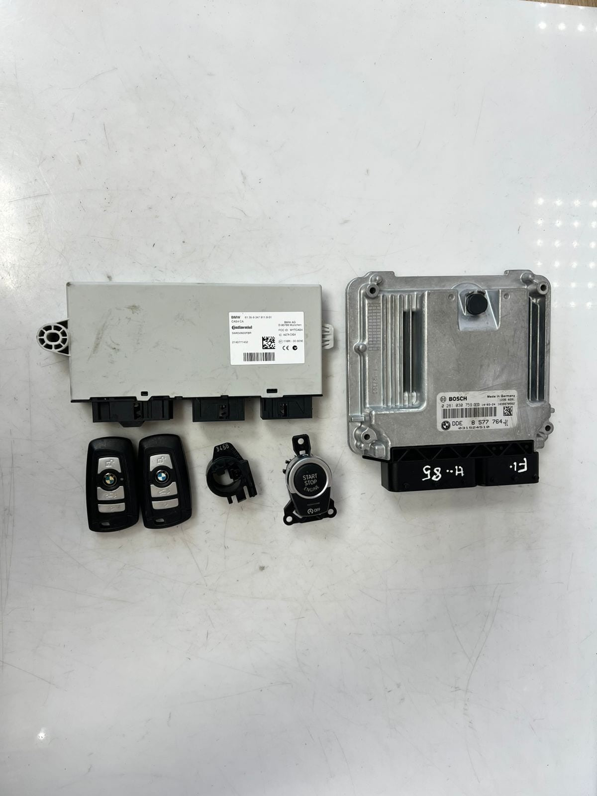 BMW F10 F11 5' B47 N47N 2.0D Engine Control Unit ECU SET DDE+CAS4+2KEYS 8577764