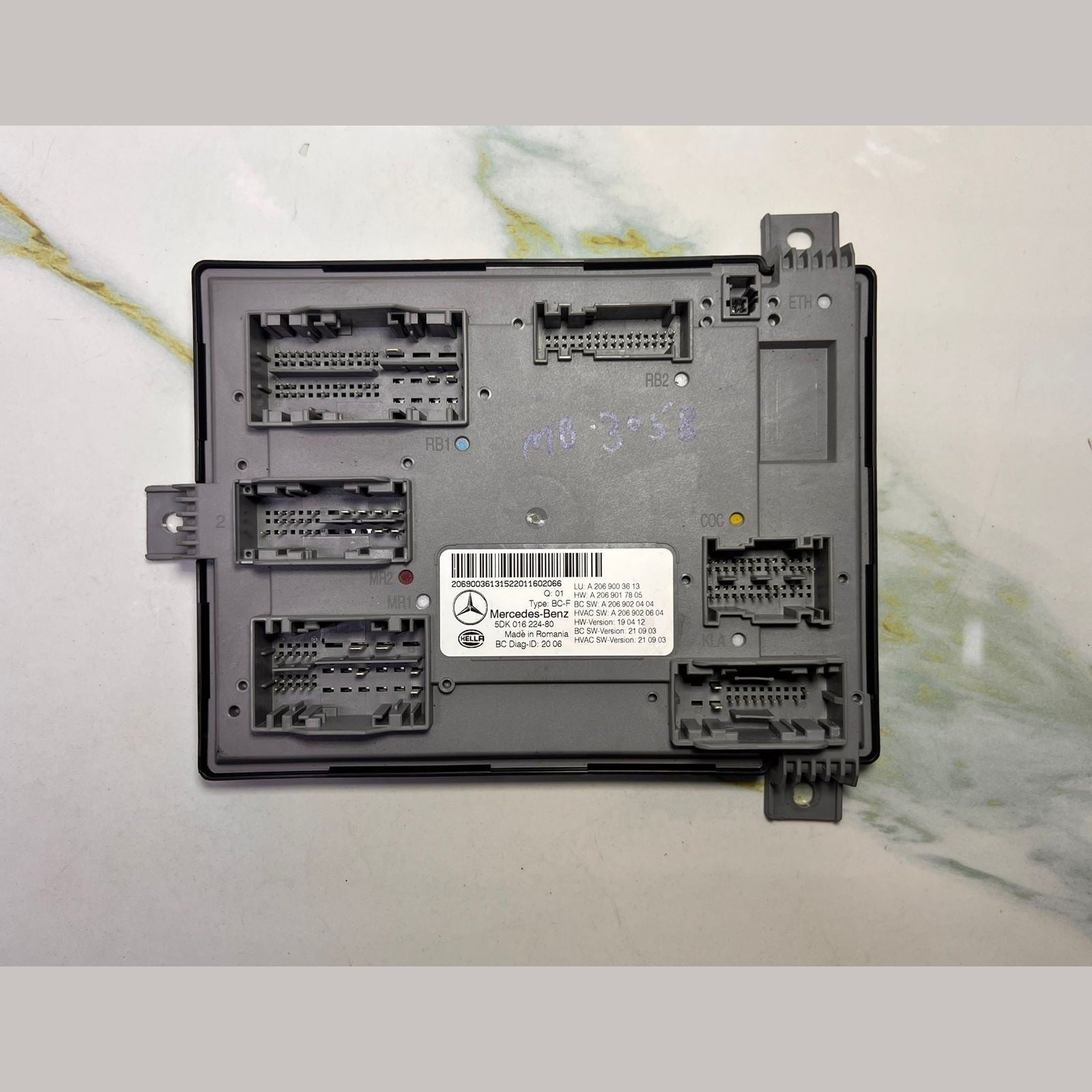 Mercedes W206 BCM Body Control Unit On Board Power Distribution Control Unit A 2