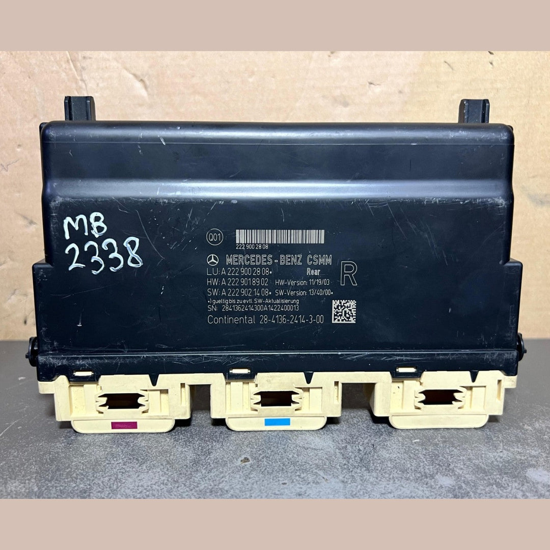 14-18 Mercedes W222 S-Class AMG Rear Right Seat Control Module A222 9002808 OEM