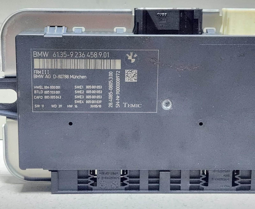 2010-2012 BMW 740i Footwell Light Control Module 9236458 7 Series F01 F02