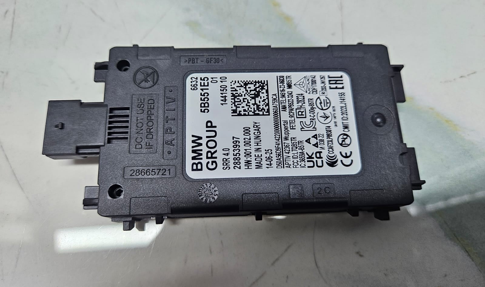 5B551E5 Radar Sensor Close Range Genuine BMW G05 G60 G70 U10 U11 New