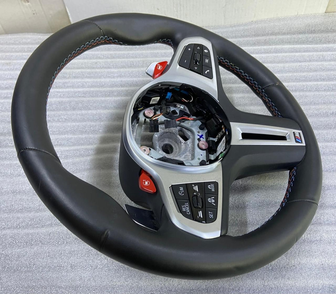 OEM BMW M8 F91 F92 F93 Leather Steering Wheel Leather M-SPORT 8746143 Original