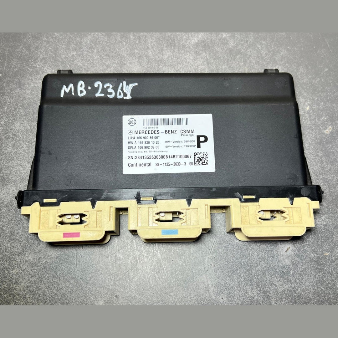 14-17 Mercedes-Benz W166 GLE 63 Passenger Seat Control Module A166 9008606 OEM