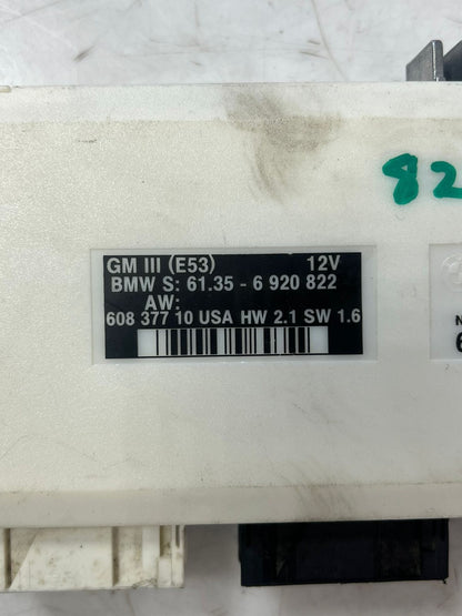 2000-2005 BMW X5 E53 GM3 12V Body Control Module 6920822 OEM