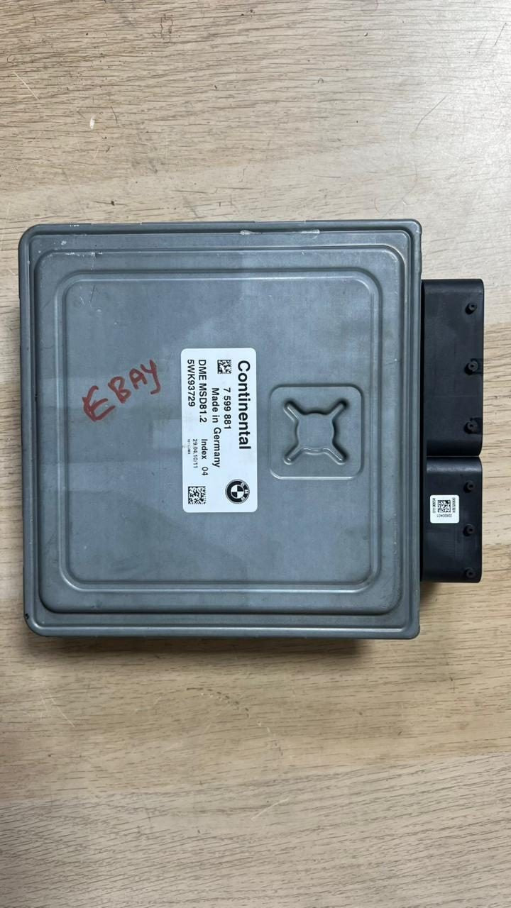 BMW 3, 5 SERIES 5WK93729 MSD81.2 Engine Control Unit 7599881 ECU