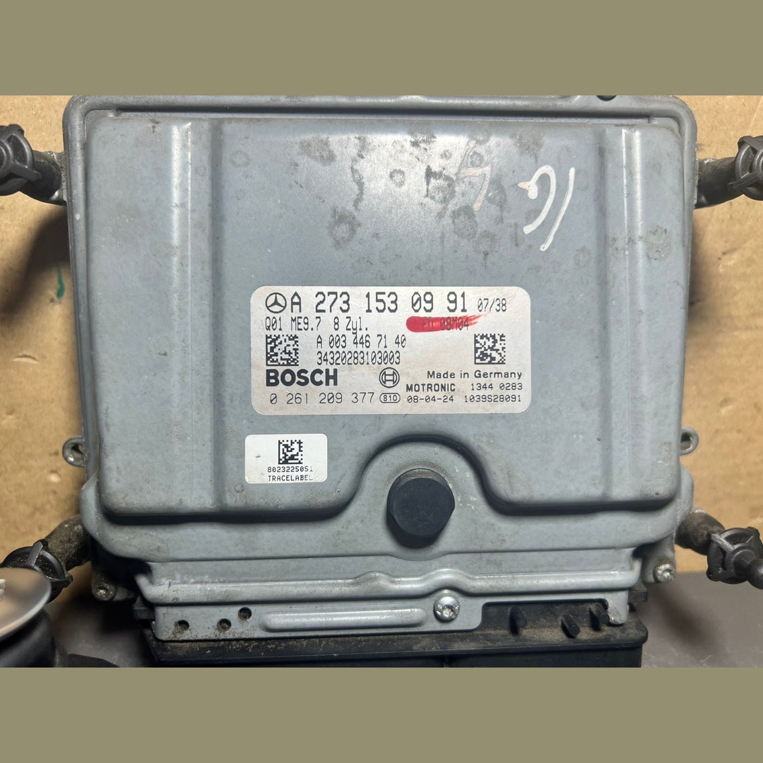 Mercedes W164 ECU Engine Control Module Ignition Key Switch Set A273 1530991 OEM