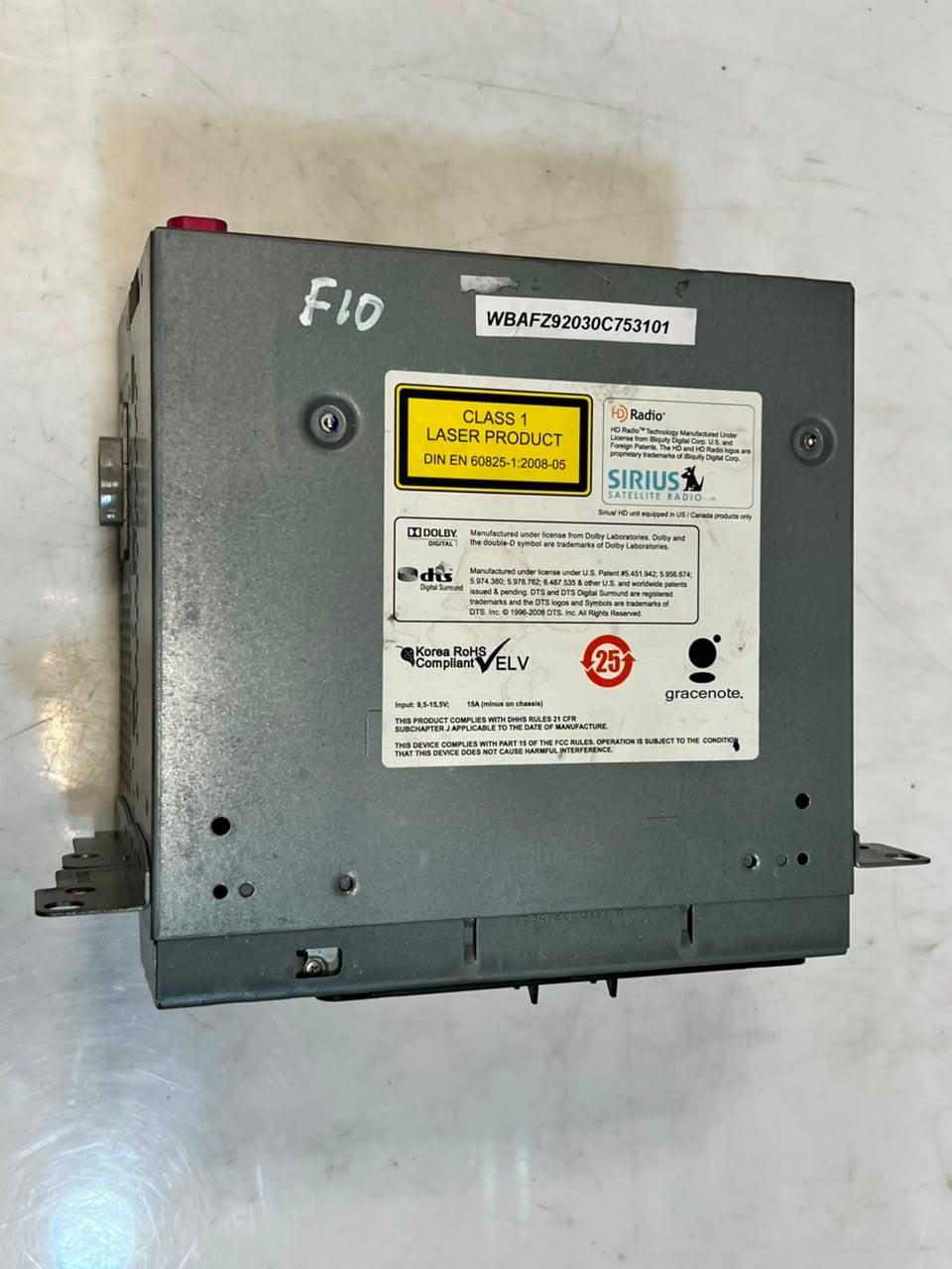 2012 BMW X3 5 Series F10 F11 Stereo Radio CD Player Head Unit 9282268 OEM