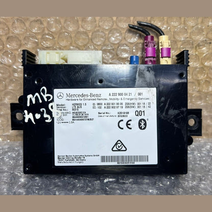 15-21 Mercedes-Benz W222 S-Class Bluetooth Telematics Module A222 9000421 OEM