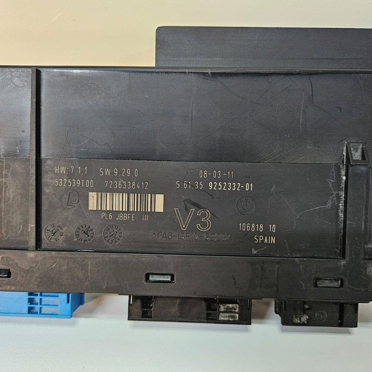 2011 BMW 535i F10 F11 Electronic Junction Box Control Unit 9252332