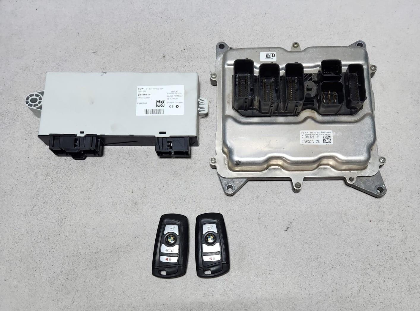 2011-2013 BMW 535i F10 F20 F30 N20 Engine Control Module DME ECU Set 7649123 OEM