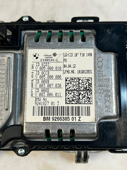BMW 5 Series F10 525d 528i 535i 10" CID Multifunction Display SCREEN 9266385