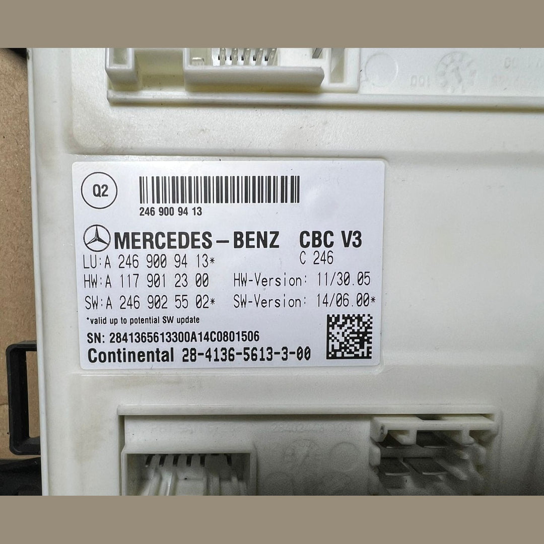 Mercedes-Benz W246 CLA B-Class Front SAM Control Module Unit A246 9009413 OEM