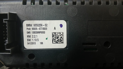 BMW F15 X5 Radio AM/FM Climate Control Panel A/C Unit OEM 9350256