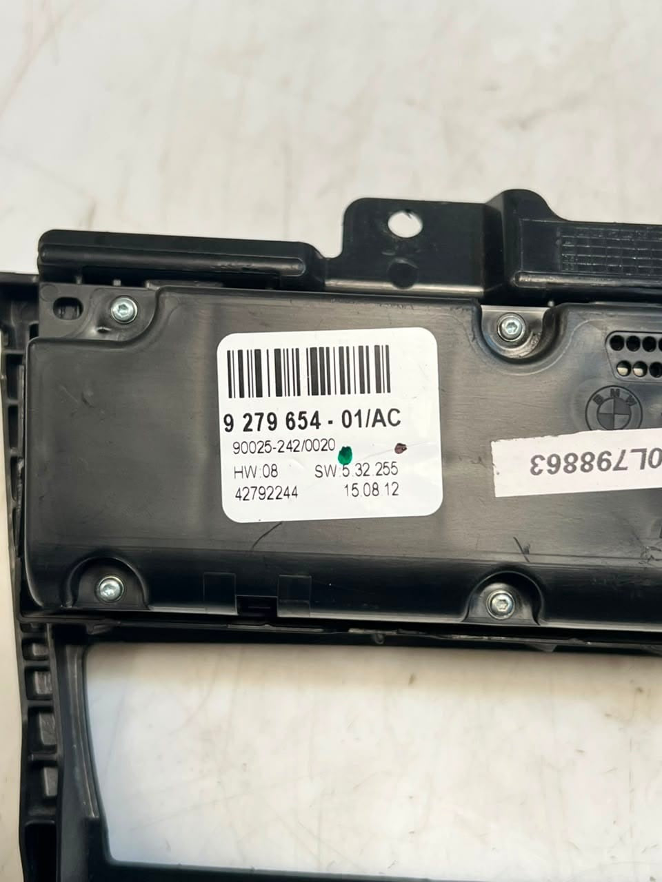 2007-2013 BMW X5 E70 and X6 E71 CIC Climate Control Panel 9279654 OEM