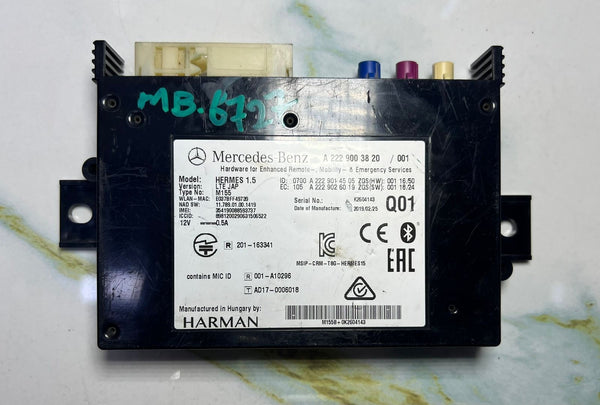Mercedes-Benz W222 S-Class Communication Control Module Unit A222 9003820 OEM