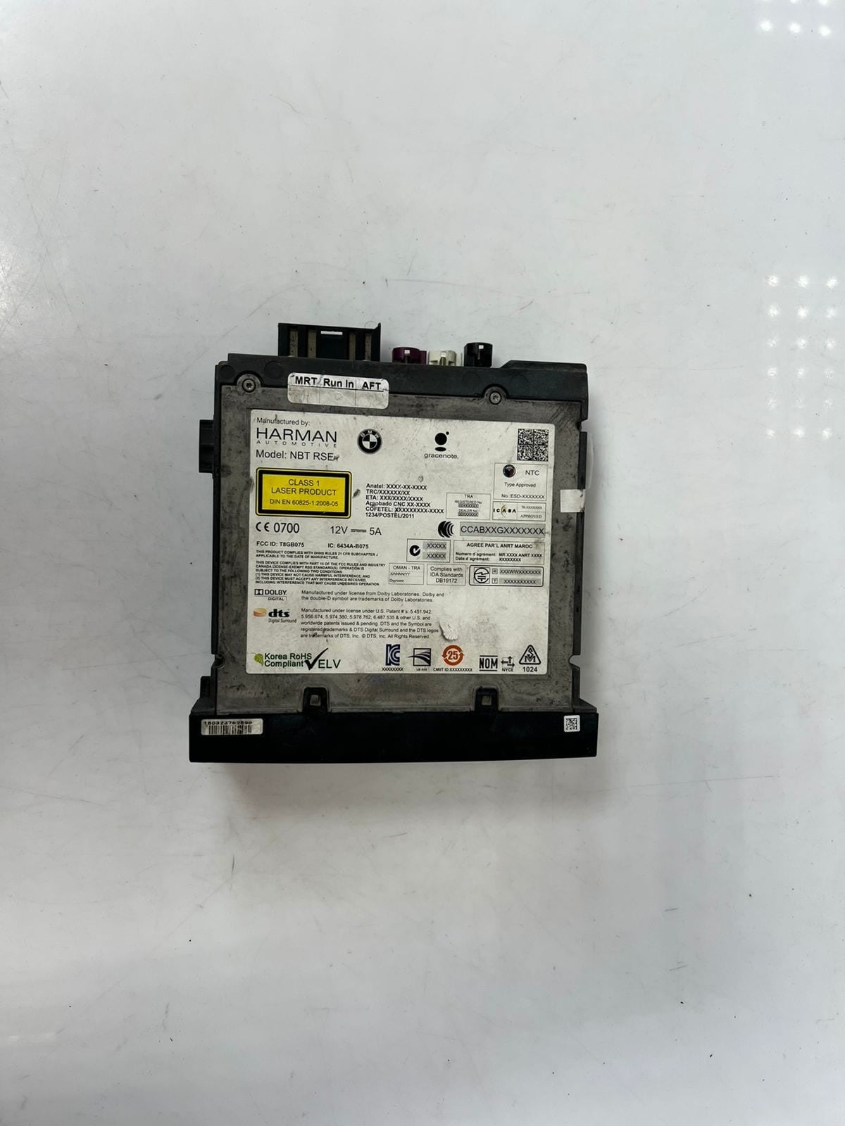 2012-2016 BMW M5 F10 F01 F02 F04 F07 F11 F18 HARMAN Rear DVD Player 9290673 OEM