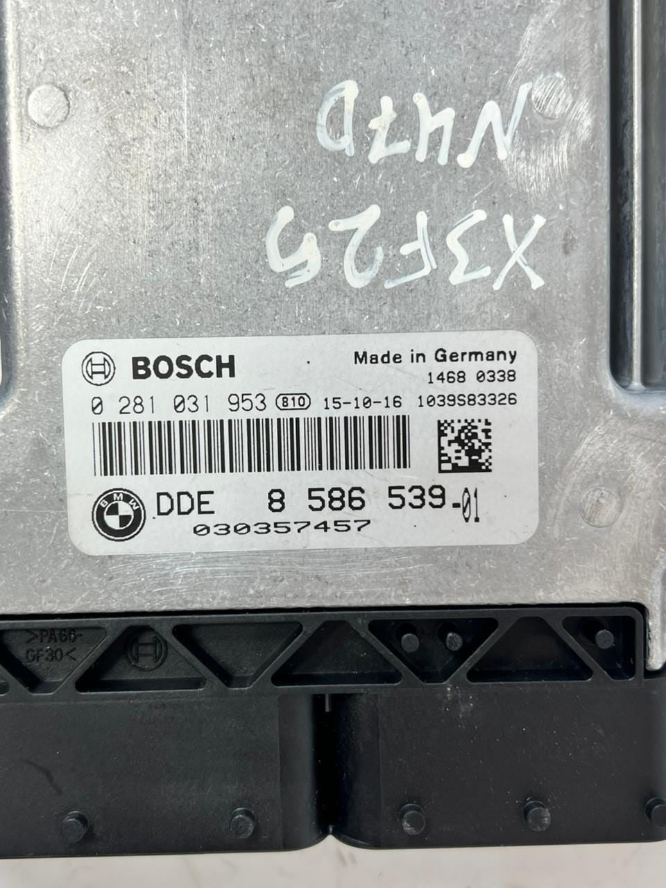 2016 BMW X3 F25 N47D Engine Control Unit ECU SET DDE+CAS4+2KEYS 8586539 OEM