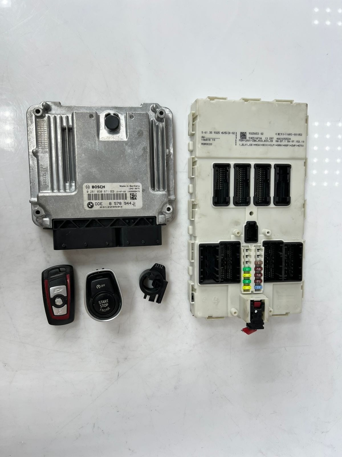 BMW F20 N47 Engine Control Unit ECU COMPLETE SET DDE + FEM + 1KEY 8578944