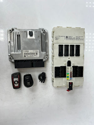 BMW F20 N47 Engine Control Unit ECU COMPLETE SET DDE + FEM + 1KEY 8578944
