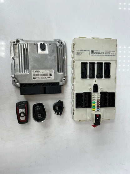 BMW F20 N47 Engine Control Unit ECU COMPLETE SET DDE + FEM + 1KEY 8578944