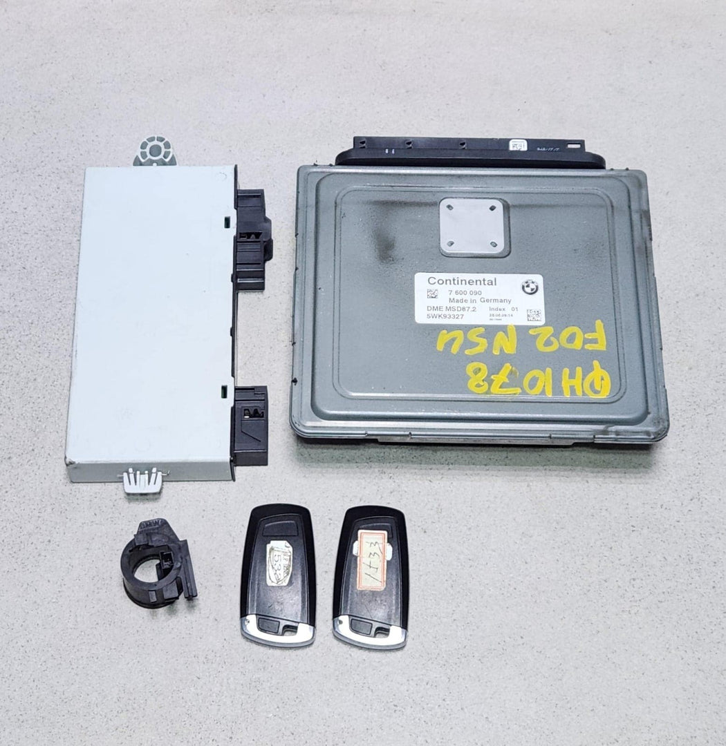 2011-2013 BMW F02 740Li N54 Engine Control Unit 7600090 7 SRE AUTOMATIC ECU SET