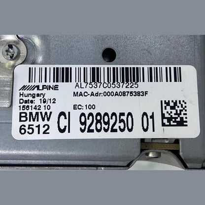 OEM BMW 5 6 7 F11 F06 F12 F13 F01 F02 NAVIGATION SYSTEM HEADUNIT 9289250