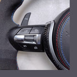 Carbon Fiber Steering Wheel F10 F06 F02 Series M Sport With Paddle Shifts LED