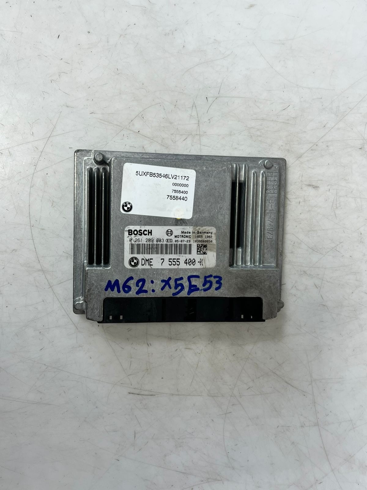 2004-2006 BMW X5 E53 M62 Engine Control Unit ECU SET DME+EWS+1KEY 7555400 OEM