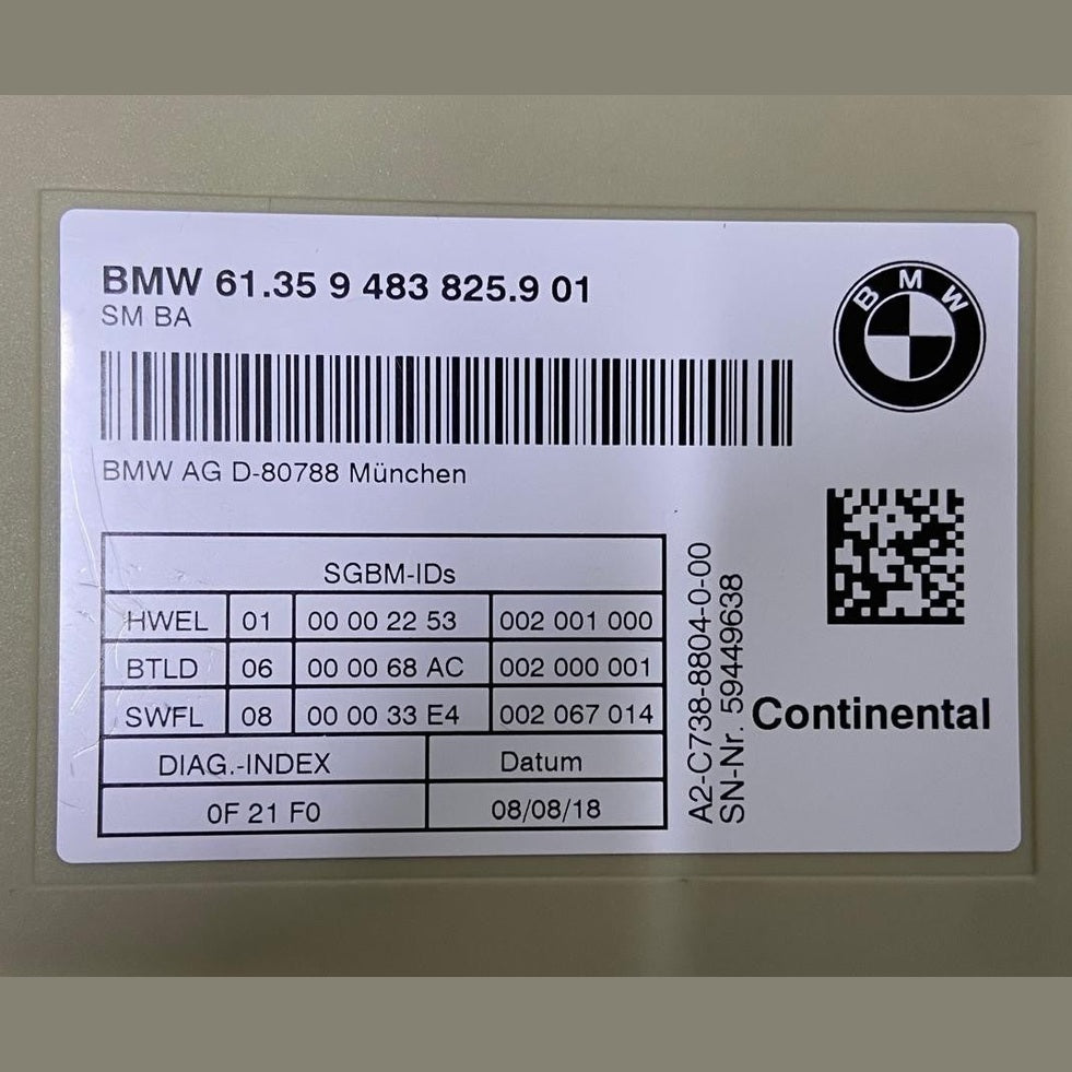 OEM BMW F30 320i FRONT LEFT DRIVER SEAT MEMORY CONTROL MODULE 9483825